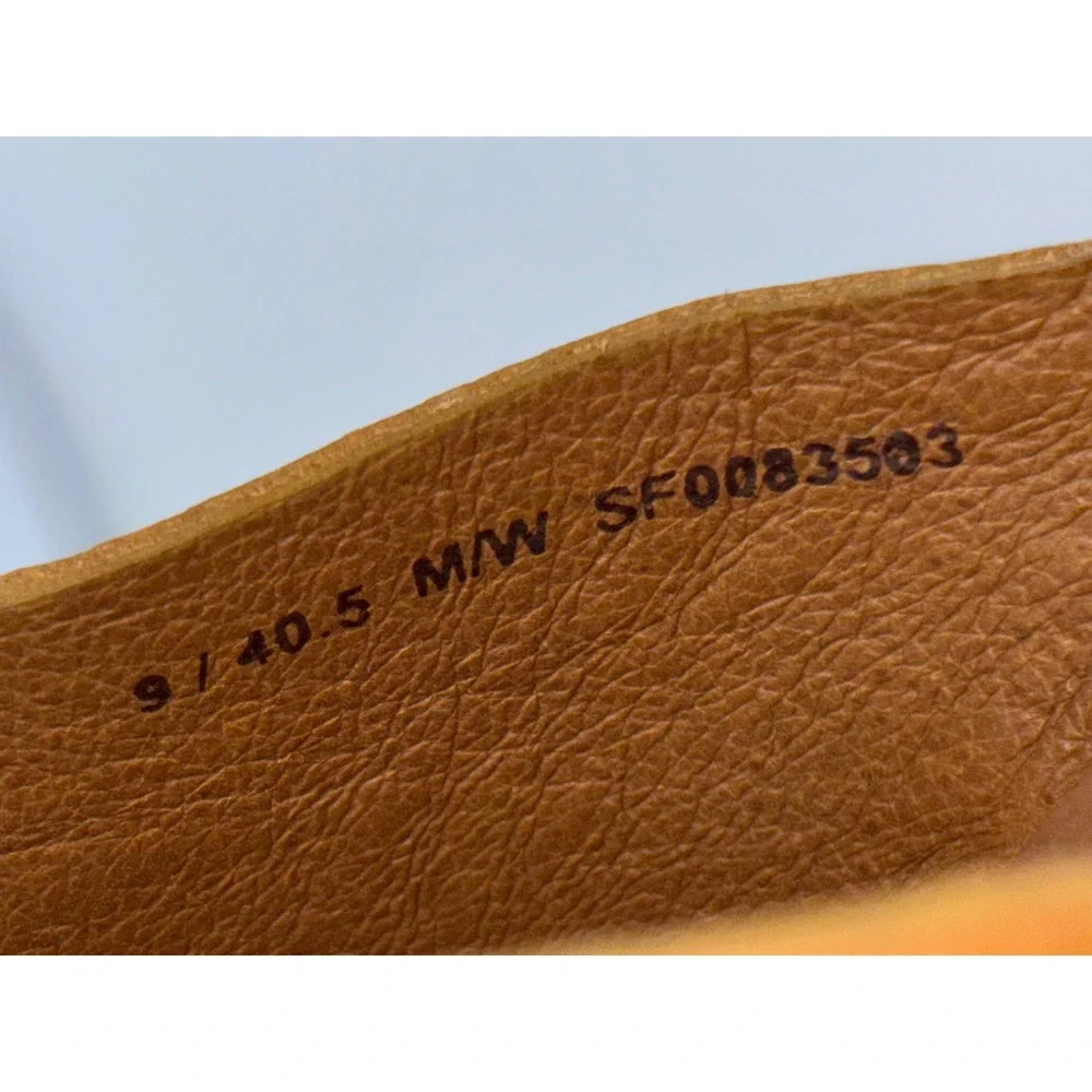 SOFFT Leather Fisherman Sandal Shoe Slide Granola Almeda Tan Woven Mule Flat 9 - Picture 7 of 8